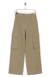 Elodie High Waist Wide Leg Cargo Pants In Olive