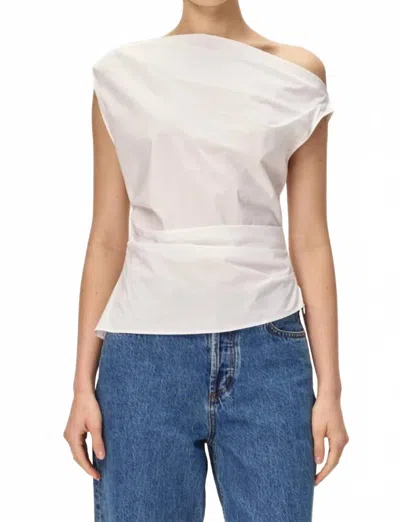 Elodie Ilona Off-shoulder Neck Top In White