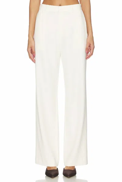 Elodie Isolde Tailored Pant In Ivory In White