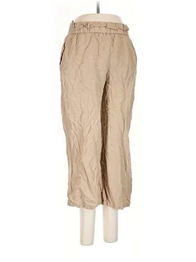 Pre-owned Elodie Khaki Pant In Tan
