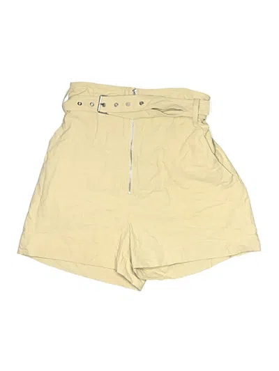 Pre-owned Elodie Khaki Shorts In Yellow