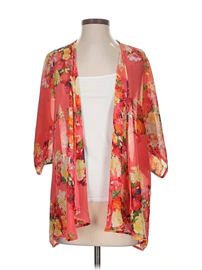 Pre-owned Elodie Kimono In Orange