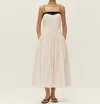 Elodie Layla Poplin Dress In Cream