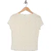Elodie Lettuce Edge Top In Ivory Pink Floral
