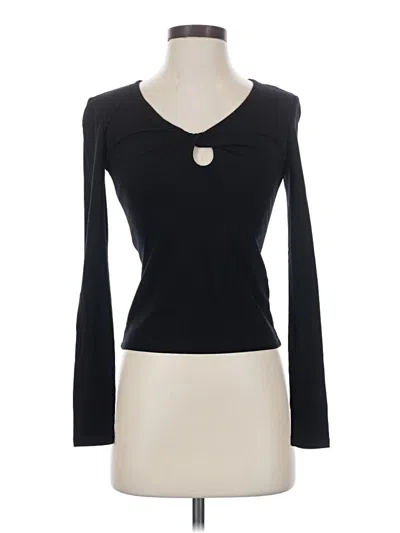 Pre-owned Elodie Long Sleeve T-shirt In Black
