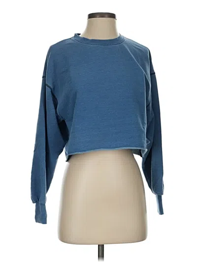 Pre-owned Elodie Long Sleeve T-shirt In Blue