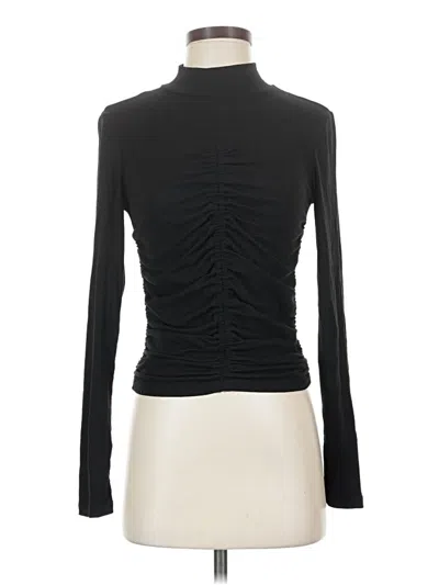 Pre-owned Elodie Long Sleeve Turtleneck In Black