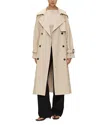 Elodie Mason Trench Coat In Khaki