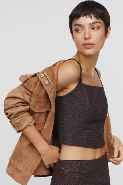 Elodie Perrin Wool Blend Tank Top In Gray