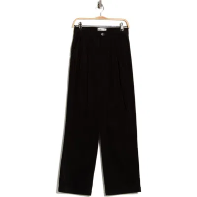 Elodie Pleated Corduroy Pants In Black