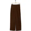 Elodie Pleated Corduroy Pants In Brown