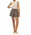 Elodie Preston Cotton Shorts In Black Gingham In Multi