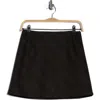 Elodie Print Miniskirt In Black
