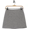 Elodie Print Miniskirt In Gray