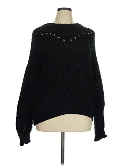 Pre-owned Elodie Pullover Sweater In Black