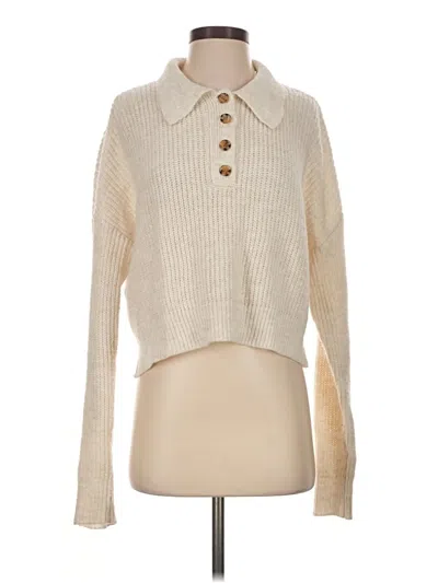 Pre-owned Elodie Pullover Sweater In Ivory