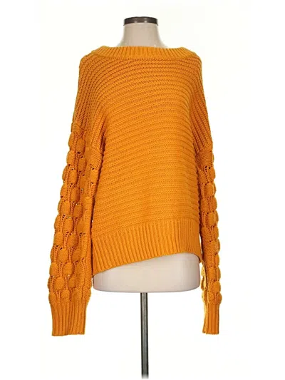 Pre-owned Elodie Pullover Sweater In Orange