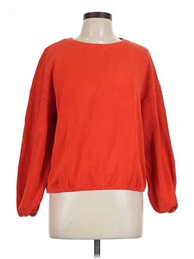 Pre-owned Elodie Pullover Sweater In Orange