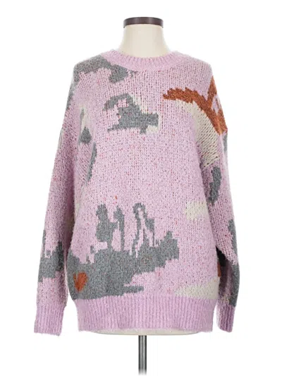 Pre-owned Elodie Pullover Sweater In Pink