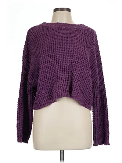 Pre-owned Elodie Pullover Sweater In Purple