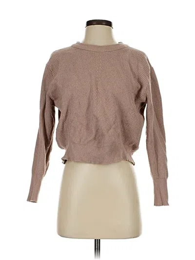 Pre-owned Elodie Pullover Sweater In Tan