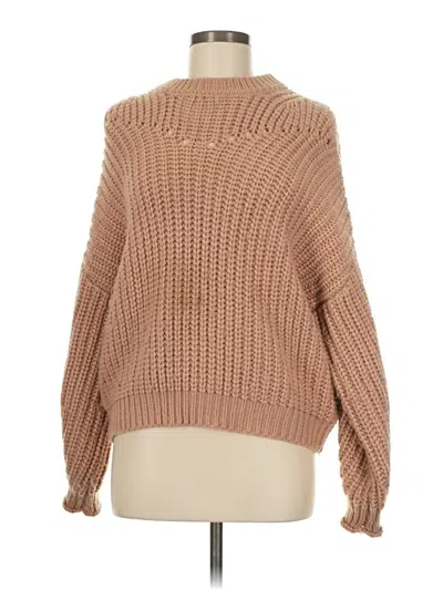 Pre-owned Elodie Pullover Sweater In Tan