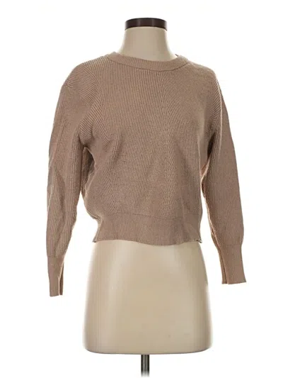 Pre-owned Elodie Pullover Sweater In Tan