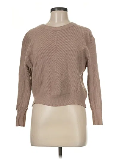 Pre-owned Elodie Pullover Sweater In Tan