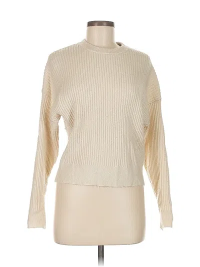 Pre-owned Elodie Pullover Sweater In White