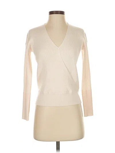 Pre-owned Elodie Pullover Sweater In White