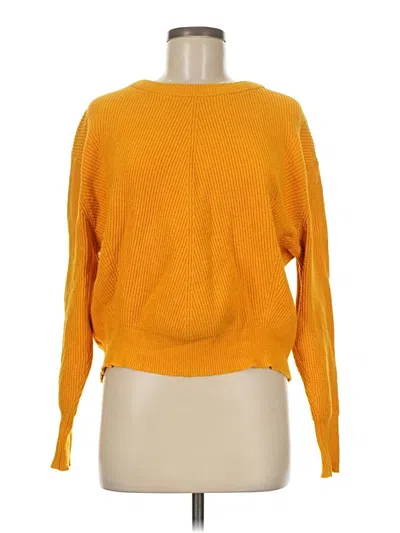 Pre-owned Elodie Pullover Sweater In Yellow