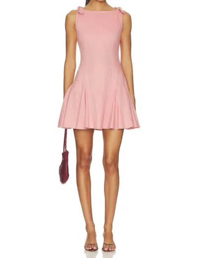 Elodie Reese Mini Dress In Rose In Pink