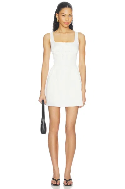 Elodie Rumi Mini Dress In White