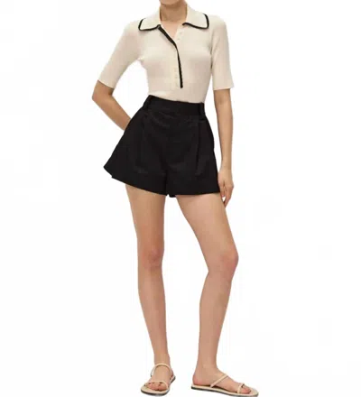 Elodie Seren Short-sleeve Top In Cream In Neutral