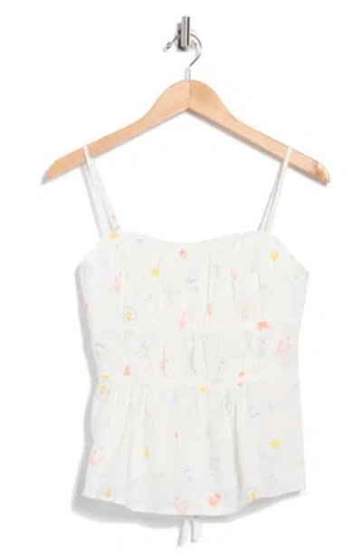 Elodie Shirred Peplum Camisole