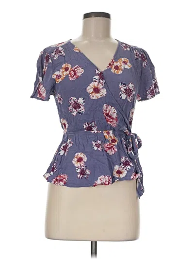 Pre-owned Elodie Short Sleeve T-shirt In Purple