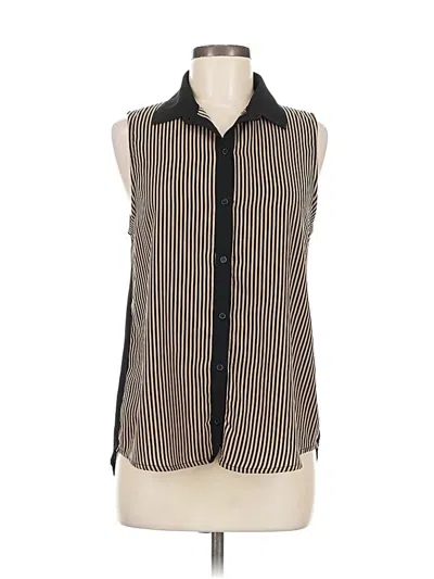Pre-owned Elodie Sleeveless Blouse In Black