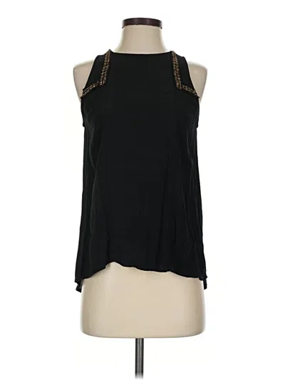 Pre-owned Elodie Sleeveless Blouse In Black