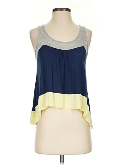 Pre-owned Elodie Sleeveless Blouse In Blue