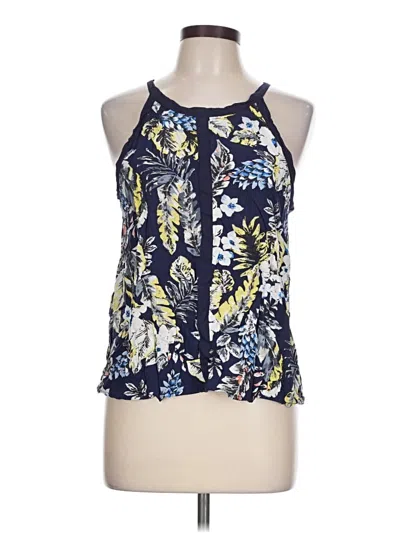 Pre-owned Elodie Sleeveless Blouse In Blue