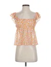 Elodie Sleeveless Blouse In Orange