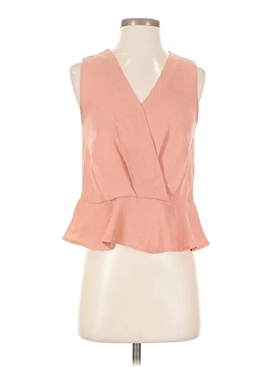 Pre-owned Elodie Sleeveless Blouse In Orange