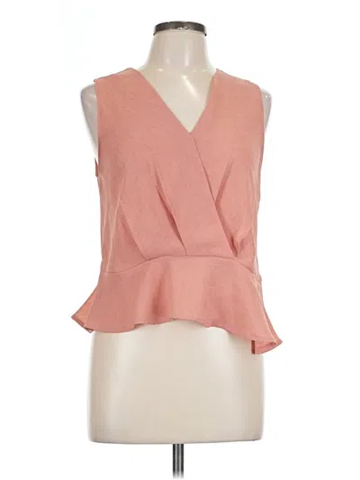 Pre-owned Elodie Sleeveless Blouse In Pink