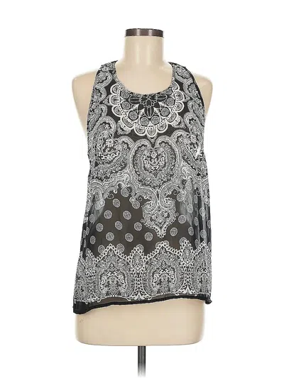 Pre-owned Elodie Sleeveless Blouse In Silver