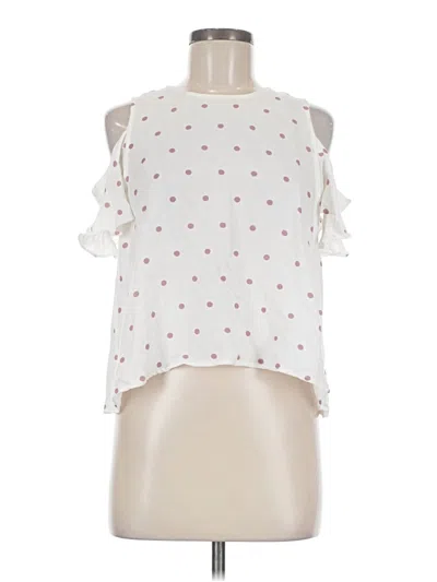 Pre-owned Elodie Sleeveless Blouse In White