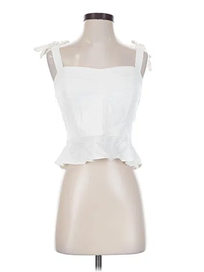 Elodie Sleeveless Blouse In White