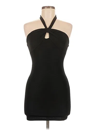 Elodie Sleeveless Top Black Halter Neckline Tops