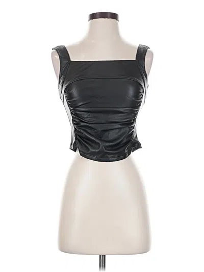 Pre-owned Elodie Sleeveless Top Black Strapless Neckline Tops