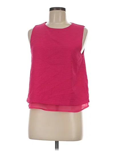Pre-owned Elodie Sleeveless Top Pink Halter Neckline Tops