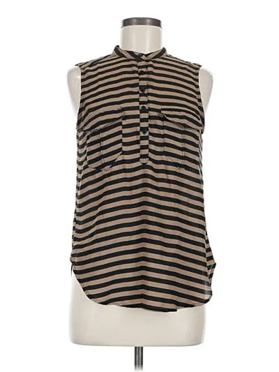 Pre-owned Elodie Sleeveless T-shirt In Brown